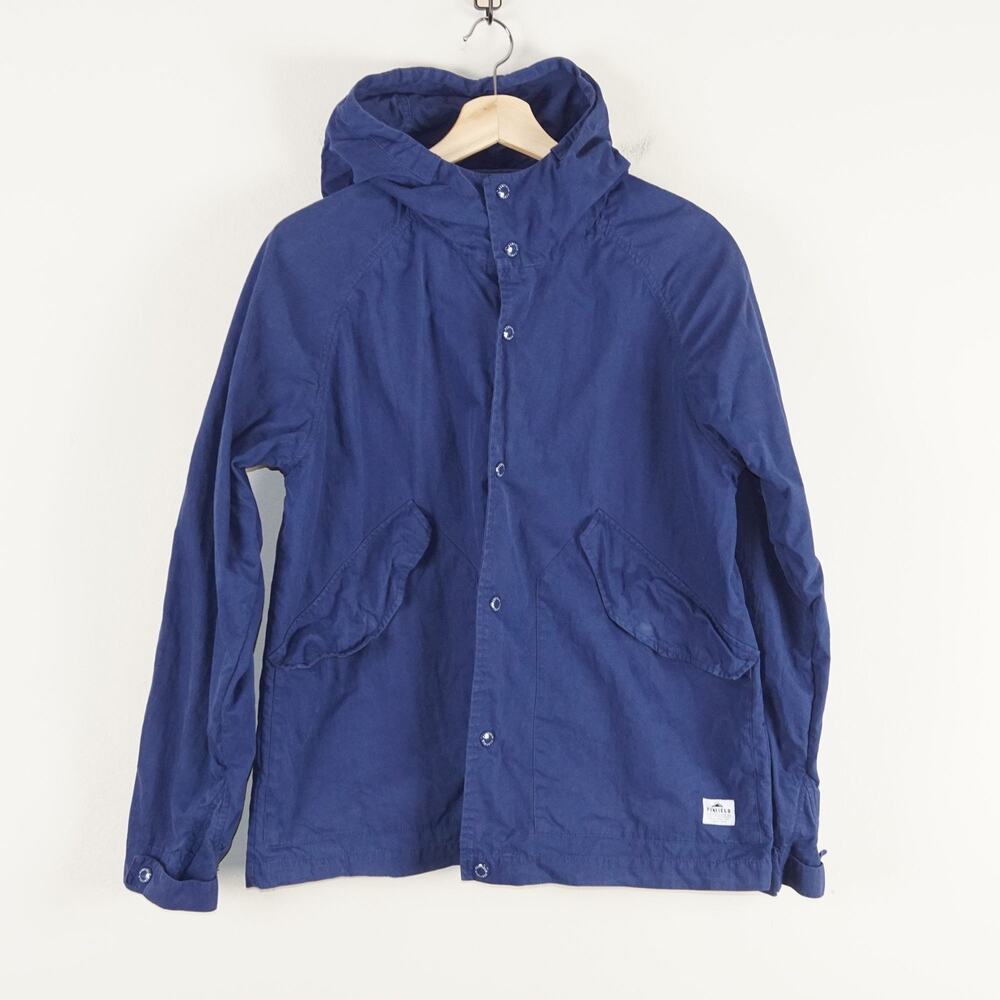 Penfield Davenport Snap Button Dark Blue Cotton Nylon Jacket Mens Sz L